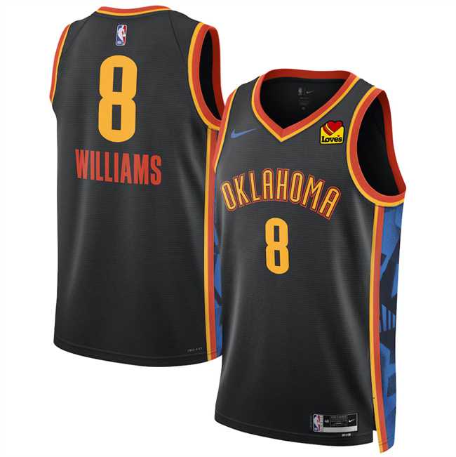 Men's Oklahoma City Thunder #8 Jalen Williams Black 2024-25 City Edition Stitched Jersey Dzhi,We sell and wholesale Men's Oklahoma City Thunder #8 Jalen Williams Black 2024-25 City Edition Stitched Jersey Dzhi on line form chian!